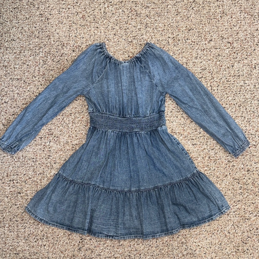 GAP Blue Denim Casual Kids Dress - Picture 8 of 9